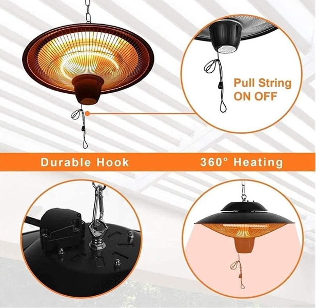 Modern infrared bathroom heater